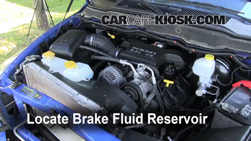 2007 Dodge Ram 1500 Laramie 5.7L V8 Extended Crew Cab Pickup Brake Fluid Add Fluid